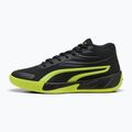 Scarpe da basket da uomo PUMA Court Pro puma nero/elettrico lime 2