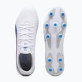 PUMA King Match FG/AG scarpe da calcio puma bianco/bluemazing/grigio chiaro/tramonto 11
