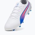 PUMA King Match FG/AG scarpe da calcio puma bianco/bluemazing/grigio chiaro/tramonto 12