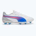 PUMA King Match FG/AG scarpe da calcio puma bianco/bluemazing/grigio chiaro/tramonto 2