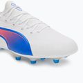 PUMA King Match FG/AG scarpe da calcio puma bianco/bluemazing/grigio chiaro/tramonto 7