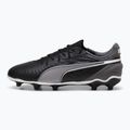 PUMA King Match FG/AG Jr scarpe da calcio per bambini puma nero/puma bianco/grigio scuro freddo 9