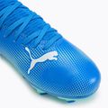 PUMA Future 7 Play FG/AG Jr bambini scarpe da calcio hyperlink blu / menta / puma bianco 7