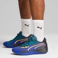 Scarpe da basket da uomo PUMA All-Pro Nitro Crowd Craze lapislazzuli/verde freddo/puma nero 6