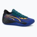 Scarpe da basket da uomo PUMA All-Pro Nitro Crowd Craze lapislazzuli/verde freddo/puma nero 2