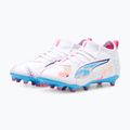 PUMA Ultra 5 Match Vol. Up FG/AG Jr scarpe da calcio per bambini puma bianco/blu chiaro