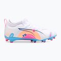 PUMA Ultra 5 Match Vol. Up FG/AG Jr scarpe da calcio per bambini puma bianco/blu chiaro 3