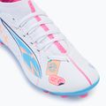 PUMA Ultra 5 Match Vol. Up FG/AG Jr scarpe da calcio per bambini puma bianco/blu chiaro 7