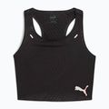 Top da corsa da donna PUMA Run Ultraspun Crop puma nero/fuoco