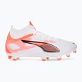 Scarpe da calcio da uomo PUMA Ultra 5 Match+ FG/AG puma bianco/puma nero/rosso brillante 2