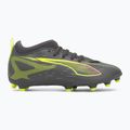 PUMA Ultra 5 Match FG/AG Jr scarpe da calcio per bambini argento invecchiato opaco/allarme giallo/puma argento invecchiato 2