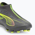 PUMA Ultra 5 Match+ LL FG/AG Jr opaco argento invecchiato/allarme giallo/puma argento invecchiato scarpe da calcio per bambini 7