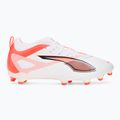 PUMA Ultra 5 Match FG/AG Jr scarpe da calcio bambino puma bianco/puma nero/rosso brillante 2