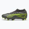 Scarpe da calcio da uomo PUMA Ultra 5 Play+ FG/AG argento invecchiato opaco/allarme giallo/puma argento invecchiato