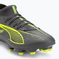 Scarpe da calcio da uomo PUMA Ultra 5 Play+ FG/AG argento invecchiato opaco/allarme giallo/puma argento invecchiato 7