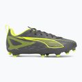 PUMA Ultra 5 Play FG/AG Jr opaco argento invecchiato/allarme giallo/puma argento invecchiato scarpe da calcio per bambini 2