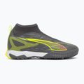 PUMA Ultra 5 Match+ LL TT + Mid Jr opaco argento invecchiato/allarme giallo/puma argento invecchiato scarpe da calcio per bambini 2