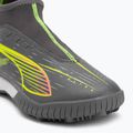 PUMA Ultra 5 Match+ LL TT + Mid Jr opaco argento invecchiato/allarme giallo/puma argento invecchiato scarpe da calcio per bambini 7
