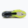 PUMA King Ultimate Forever FG/AG scarpe da calcio da uomo grigio piuma / lime elettrico / puma bianco / grigio chiaro piatto 4