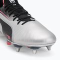 PUMA King Ultimate MxSG scarpe da calcio da uomo puma silver/puma nero/sun struck/puma bianco 7