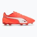 PUMA King Match FG/AG scarpe da calcio da uomo rosso incandescente/puma bianco/rosso fuoco 2