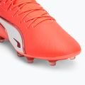 PUMA King Match FG/AG scarpe da calcio da uomo rosso incandescente/puma bianco/rosso fuoco 7