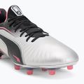 PUMA King Ultimate FG/AG scarpe da calcio da uomo puma silver/puma nero/sun struck/puma bianco 7