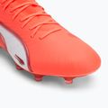 PUMA King Ultimate FG/AG scarpe da calcio da uomo rosso incandescente/puma bianco/rosso fuoco 7