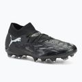 Scarpe da calcio da uomo PUMA Future 8 Match FG/AG puma nero/grigio chiaro freddo/verde fluo