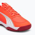 PUMA Accelerate Jr scarpe da pallamano per bambini rosso/bianco/cremisi scuro/nero 7