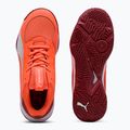 PUMA Accelerate Jr scarpe da pallamano per bambini rosso/bianco/cremisi scuro/nero 10