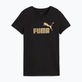 PUMA ESS Metallic No. 1 Logo Tee Donna puma nero/oro metallizzato