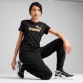 PUMA ESS Metallic No. 1 Logo Tee Donna puma nero/oro metallizzato 3