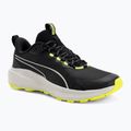 PUMA Skyrocket Lite Trail scarpe da corsa puma nero / grigio piuma / giallo allarme