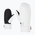 Guanti da sci da donna ZIENER Kisar Aquashield Mitten bianco