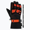 Guanti da sci per bambini ZIENER Lukian-Z AS black/orange red 2