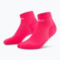 Calze a compressione CEP da donna Run Low Cut 5.0 rosa