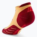 Calzini a compressione CEP Run No Show 5.0 da uomo, color calendula/bordeaux 3
