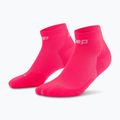 Calze a compressione da uomo CEP Run Low Cut 5.0 pink