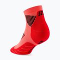Calze a compressione da donna CEP Run Low Cut 5.0 neon coral 3