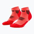 Calze a compressione da uomo CEP Run Low Cut 5.0 neon coral