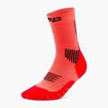 Calze a compressione da uomo CEP Run Mid Cut 5.0 neon coral 2