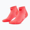 Calzini da donna CEP Ultralight Low Cut 4.0 neon coral/red