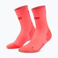 Calzini da donna CEP Ultralight Mid Cut 4.0 neon coral/red