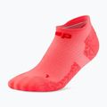 Calze a compressione da uomo CEP Ultralight No Show 4.0 neon coral/red 2