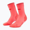 Calze a compressione da uomo CEP Ultralight Mid Cut 4.0 neon coral/red