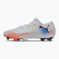 Scarpe da calcio da uomo PUMA Future 8 Ultimate Low FG puma bianco/puma nero/rosso brillante