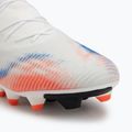 Scarpe da calcio da uomo PUMA Future 8 Match Low FG/AG puma bianco/puma nero/rosso brillante 7