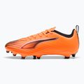 PUMA Ultra 6 Play FG/AG Jr fuoco di calore/puma nero/rosso incandescente scarpe da calcio per bambini