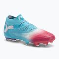 PUMA Future 8 Ultimate Re-Charge FG scarpe da calcio da uomo blu eroe/puma bianco/rosa tramonto